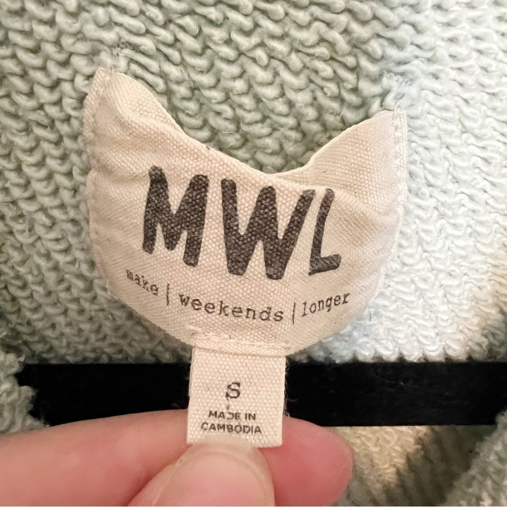 Madewell MWL Airyterry Half-Zip Tunic Sweatshirt - Picture 7 of 7